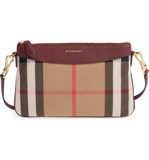 Burberry House Check Peyton Crossbody Bag .